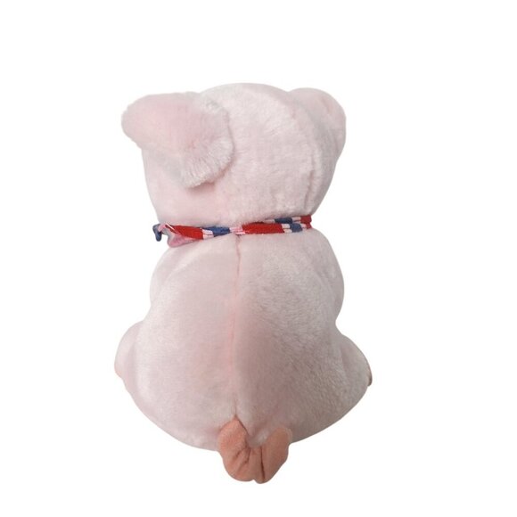 Vintage 1994 Gordy Pink Pig Plush Farm Animal Stuffed Animal 5.5" - Picture 4 of 7